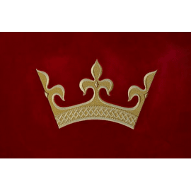 Městská vlajka Praha 1 detail korunky