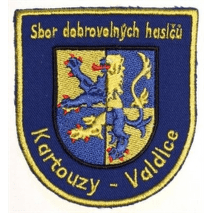 Hasičská nášivka Kartouzy-Valdice