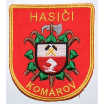 Hasičská nášivka Komárov I