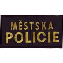 Nášivka - Městská policie - velká na záda