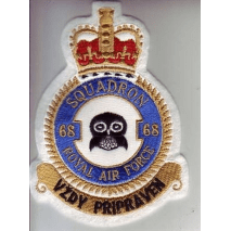 Letecká nášivka 68 SQUADRON RAF