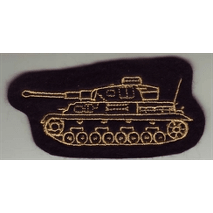 Vojenská nášivka - Německý tank PzKpfw.IV barva písková