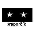 Vojenská nášivka - hodnost Praporčík