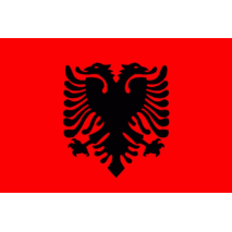 Tištěná vlajka Albánie