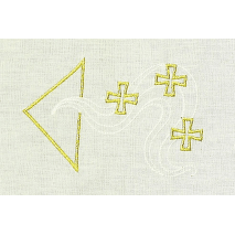 Křestní rouška č3 detail