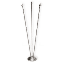 stolní stojánek stříbrný trojitý