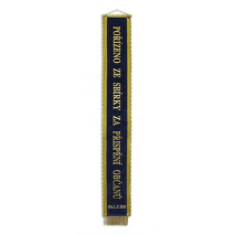 Vyšívaná stuha - Pořízeno ze sbírky za přispění občanů