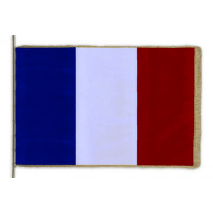 Slavnostní sametová vlajka Francie