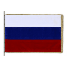 Slavnostní sametová vlajka Ruské federace