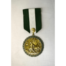 Myslivecká medaile - sv. Hubert barva zlatá