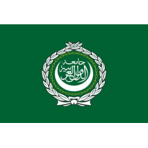 Liga arabských států tištěná vlajka