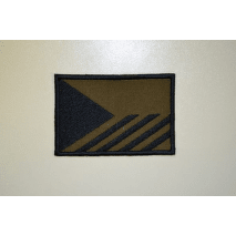 eská vlajka nášivka vojenská varianta 5x7,5cm