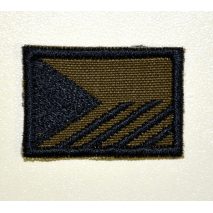 eská vlajka nášivka vojenská varianta 2x3cm