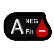 Nášivka - krevní skupiny_A neg