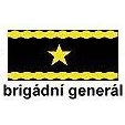 Vojenská nášivka - hodnost Brigádní generál