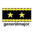 Vojenská nášivka - hodnost Generálmajor