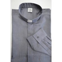 košile kněžská antracit dlouhý rukáv