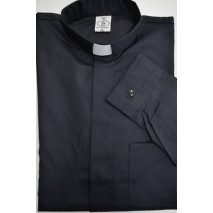 košile kněžská černá dlouhý rukáv