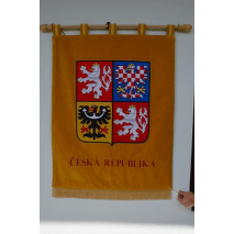 Státní znak ČR 70x90 cm s nápisem
