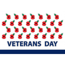 Vlajka tištěná Den Veteránů