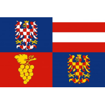 Jihomoravský kraj tištěná vlajka