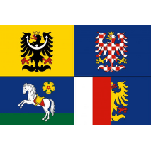 Moravskoslezský kraj tištěná vlajka