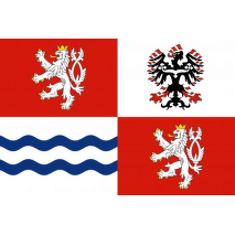 Středočeský kraj tištěná vlajka