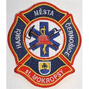 Hasičská nášivka Černošice - st. Mokropsy