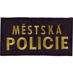 Nášivka - Městská policie - velká na záda