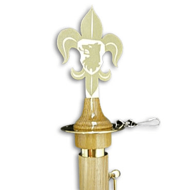 Žerď se skautským znakem