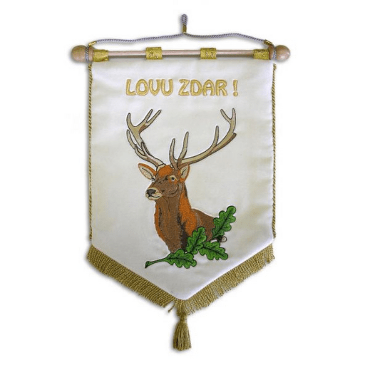 Lovu zdar - stolní vlaječka