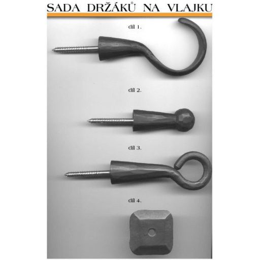 Sada držáků na vlajku