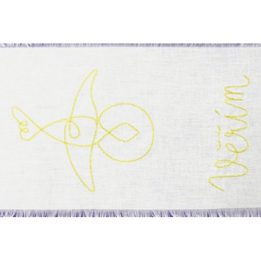 Křestní rouška č9 detail