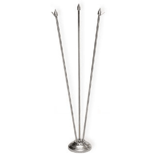 stolní stojánek stříbrný trojitý