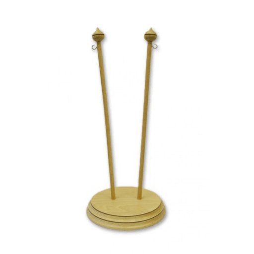 Stolní stojánek dřevěný s cibulkou dvojitý