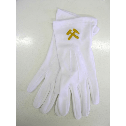 Ceremoniální látkové rukavice pro horníky