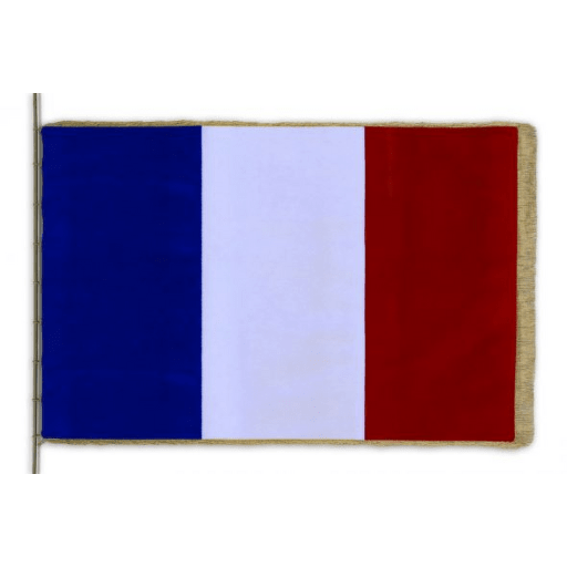 Slavnostní sametová vlajka Francie