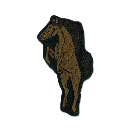 Kůň tmavě hnědý nášivka