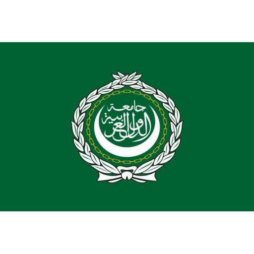 Liga arabských států tištěná vlajka