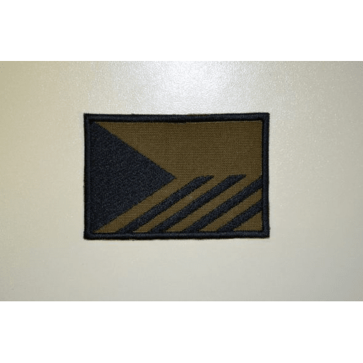 eská vlajka nášivka vojenská varianta 5x7,5cm