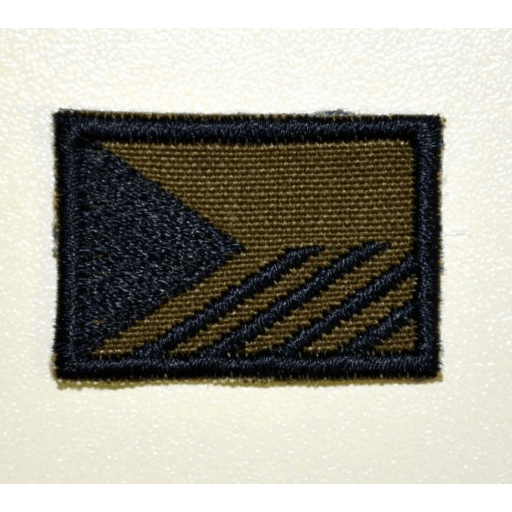 eská vlajka nášivka vojenská varianta 2x3cm