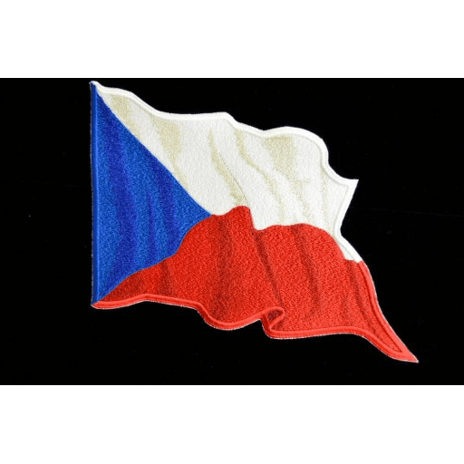 Státní vlajka ČR nášivka stínovaná