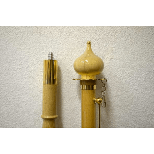 Interiérová soustružená žerď s cibulkou a kováním (3)