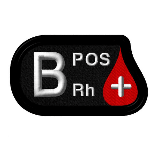 Nášivka - krevní skupiny_B pos