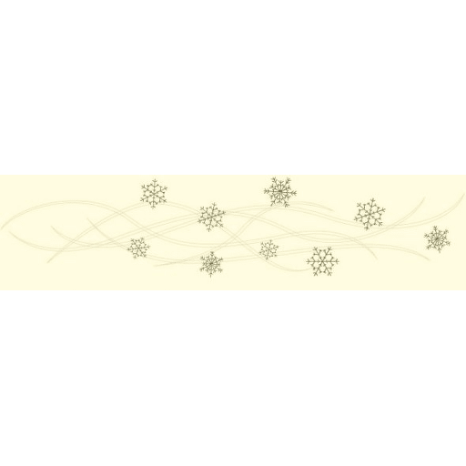 Vánoční úzký ubrus - štola 200x30 cm s výšivkou - motiv vločky 1 A