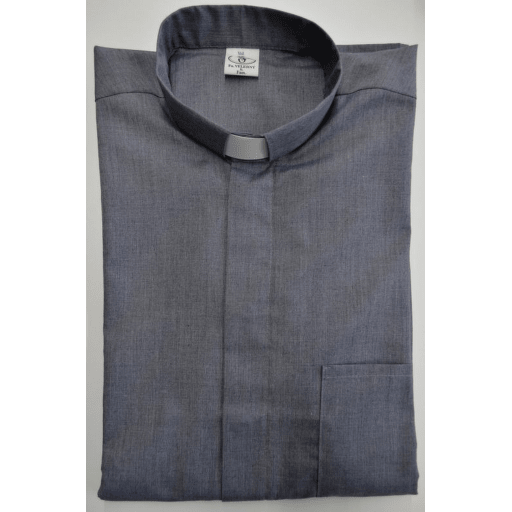 košile kněžská antracit 2