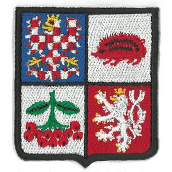 Nášivka znaku kraje Vysočina 50 x 60 mm upravená