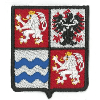 Nášivka znaku Středočeského kraje 50 x 60 mm upravená