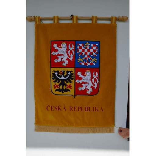 Státní znak ČR 70x90 cm s nápisem
