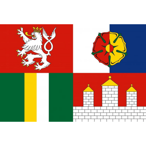 Jihočeský kraj tištěná vlajka